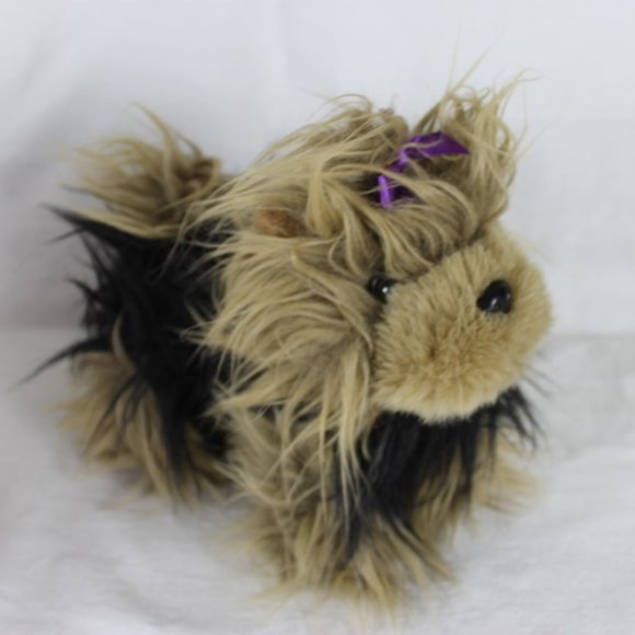 Battat Pucci Pups Carrier Yorkshire Terrier Pink Polka Dot Gold Flowers Zippers - Picture 4 of 16